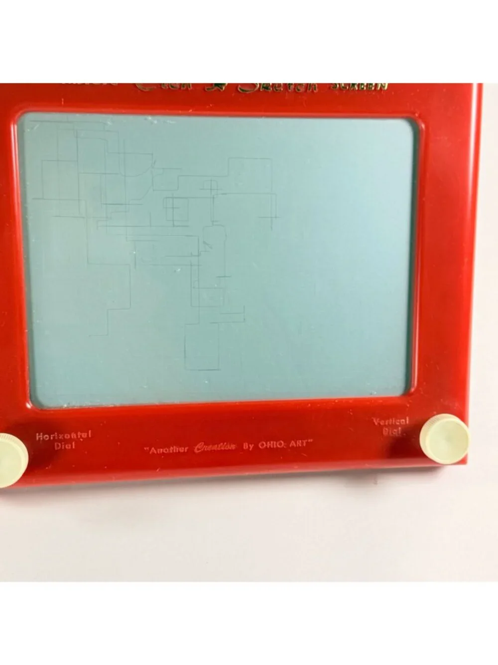 Vintage Etch A Sketch Model 505 Magic Screen Red Frame Ohio Art USA